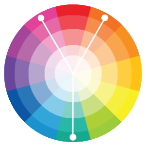 Скомпонованные цветовые схемы (ака Сплит-комплементарные)